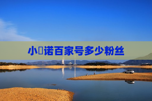 小祎诺百家号多少粉丝 小祎诺百家号多少粉丝