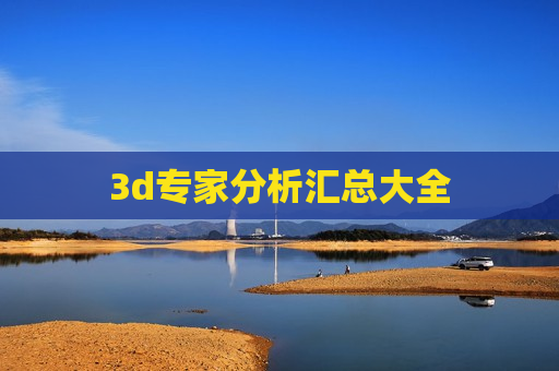 3d专家分析汇总大全 3d专家分析汇总大全